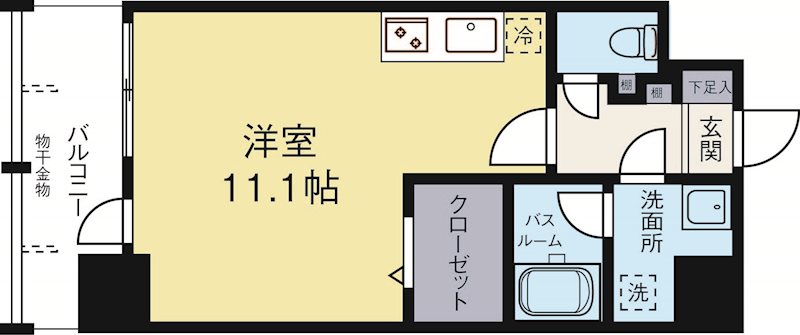 レジデンシャルヒルズプライムスクエア 1002号室 間取り