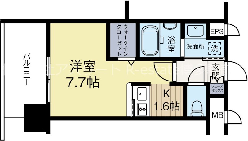 エンクレストベイ天神東2 311号室 間取り