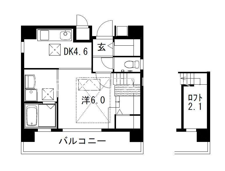 RENACE FOREST HAKATA 202号室 間取り