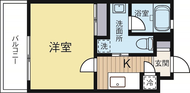 ルネッサンス21薬院サウス 610号室 間取り