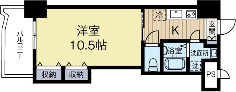 ロイヤル博多駅前 1304号室 間取り