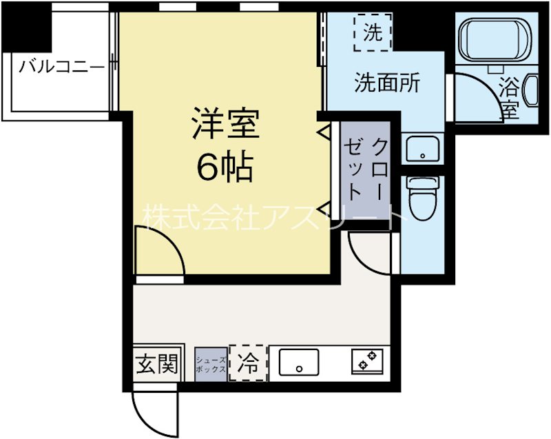 イルヴァローレ平尾プレミアム 503号室 間取り