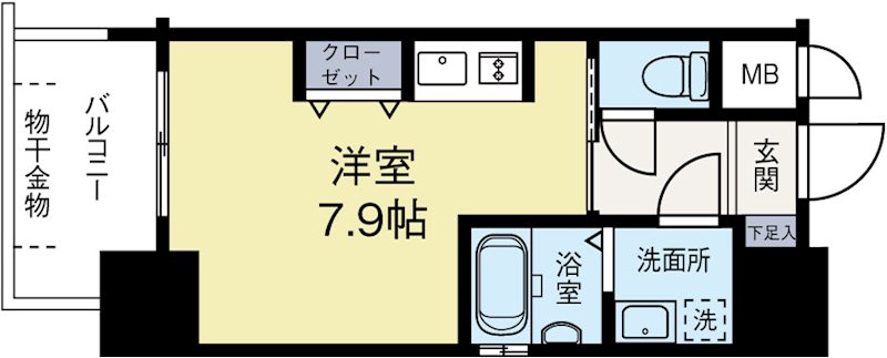 アルファシオリエンソ 807号室 間取り