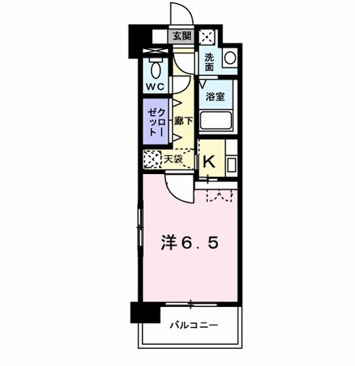 ウィザード空港通り 1004号室 間取り