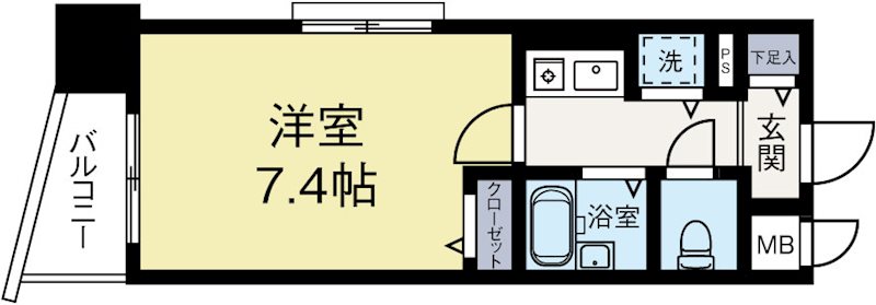 ライオンズマンション博多駅南第2 501号室 間取り