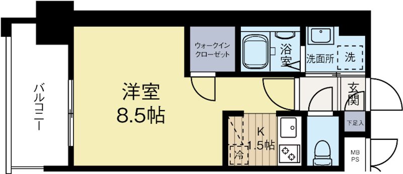 アルファシオディフォンド 303号室 間取り