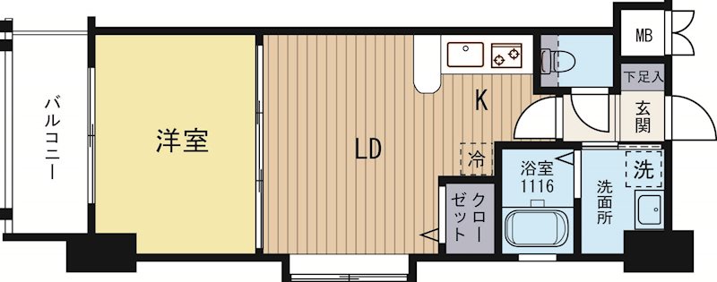 ネストピア県庁前 802号室 間取り