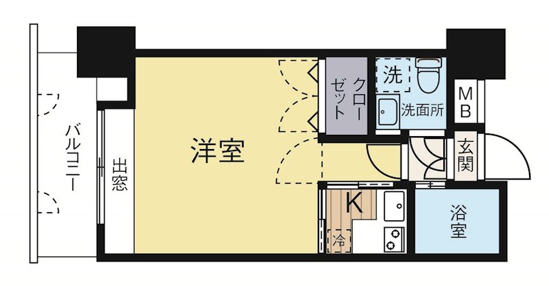 エステートモア平尾パージュ 313号室 間取り