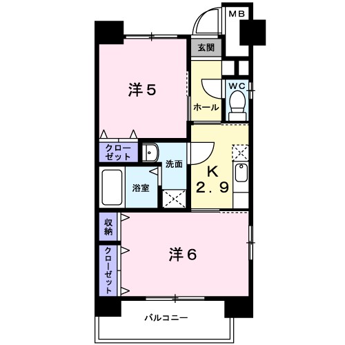 ベル　ファミ－ユ 401号室 間取り