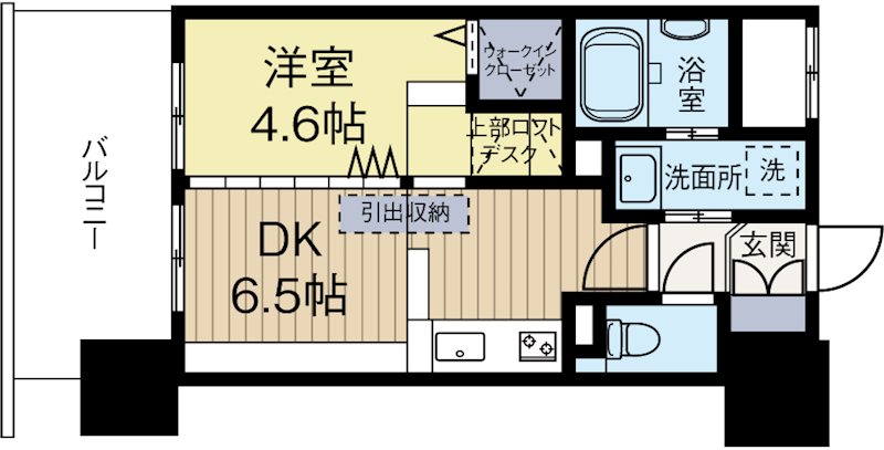 F・PARC GRANDMARK天神 202号室 間取り