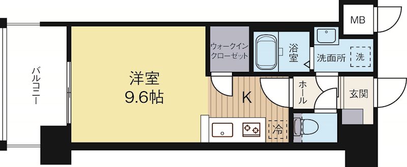 ラファセルフィーナ天神 303号室 間取り