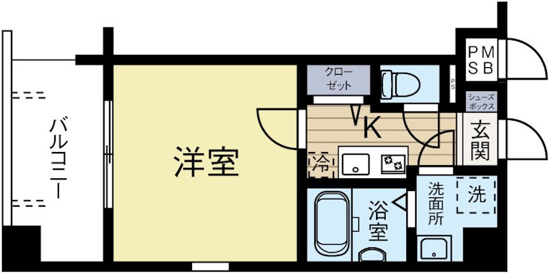 サヴォイファイブウェイズ 905号室 間取り
