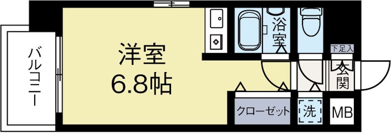 アルテハイム博多 801号室 間取り