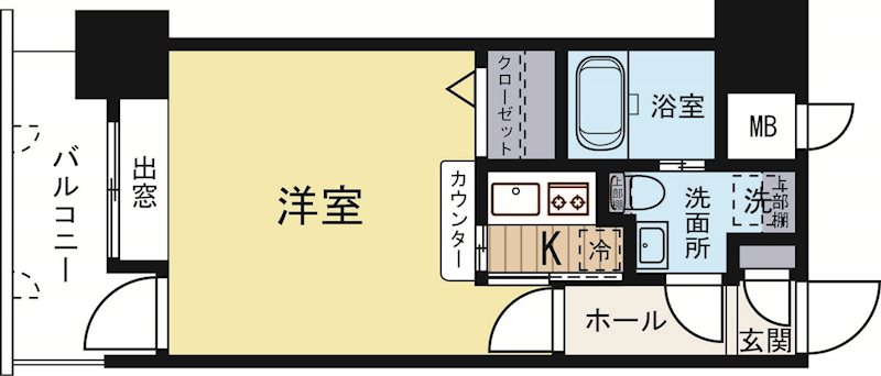 エステートモア赤坂 502号室 間取り