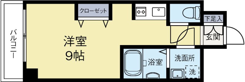 ラフィネスシャトードゥ赤坂 603号室 間取り