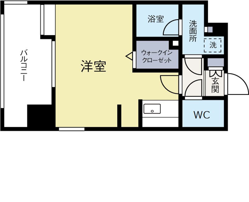 アソシアグロッツォ博多クロス 602号室 間取り
