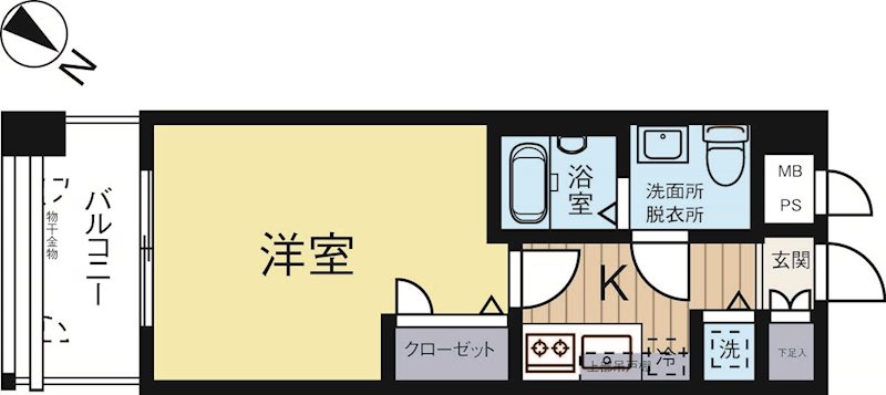 ピュアドームグランテージ博多 905号室 間取り
