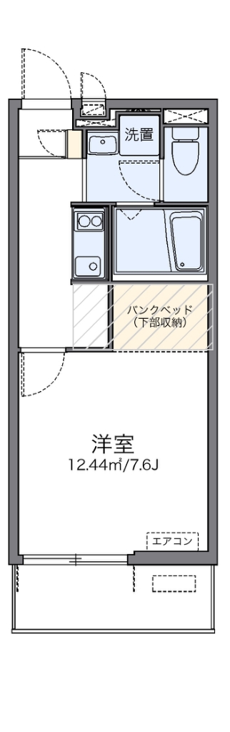 レオネクストジーシン 204号室 間取り