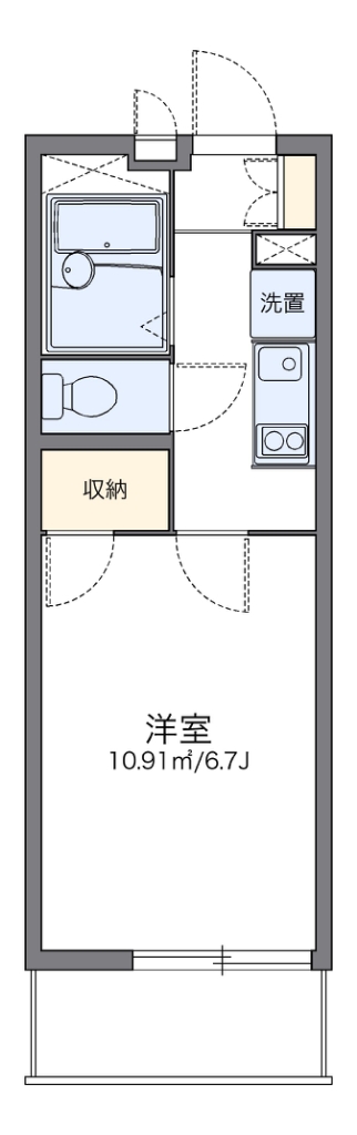 レオパレスＤ 302号室 間取り