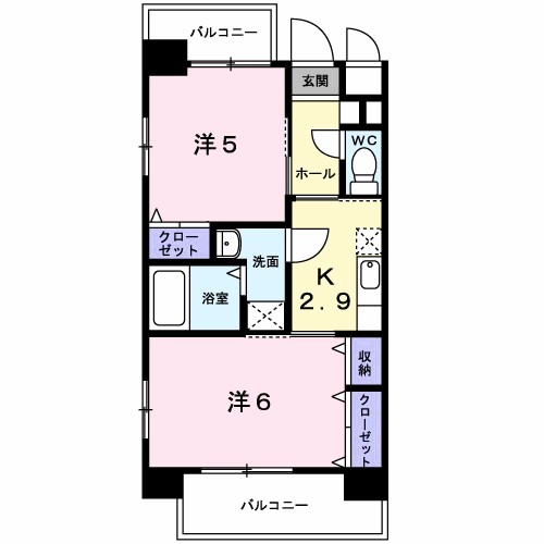 ベル　ファミ－ユ 203号室 間取り