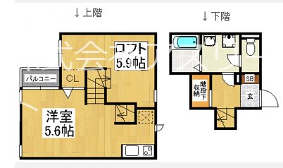 CB博多フランジェ 202号室 間取り