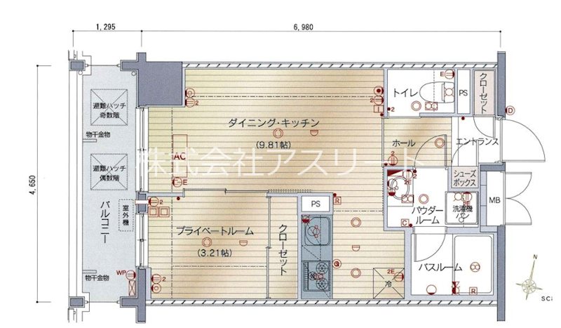 レジデンシャルヒルズヴィラスタイル 602号室 間取り