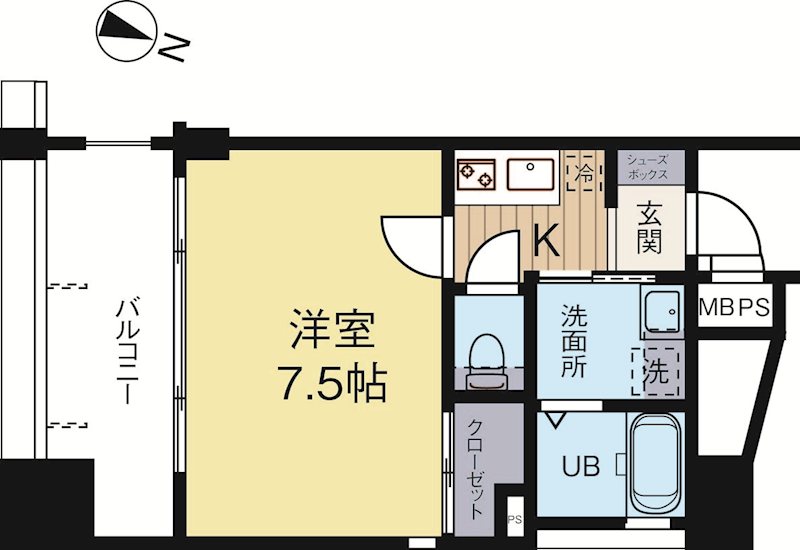 サヴォイテンジンクォーター 312号室 間取り