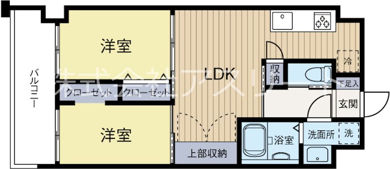 ORIENTBLDNo.88マリナゲートサンズ 412号室 間取り