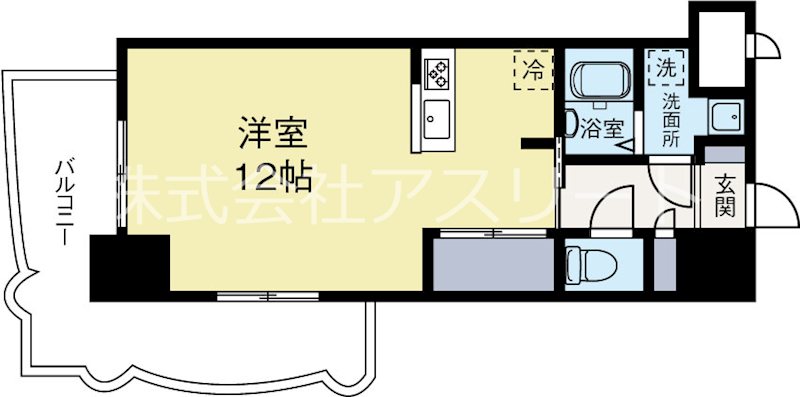 ロイヤル博多駅前 701号室 間取り