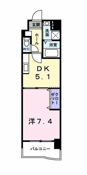 ネオ筥松 807号室 間取り