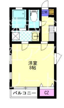 リブレア箱崎駅前C棟 103号室 間取り