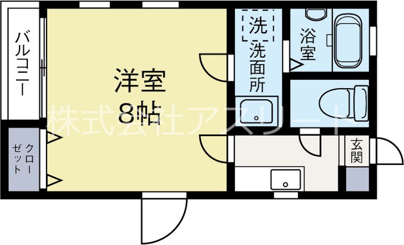 リブレア箱崎駅前C棟 103号室 間取り
