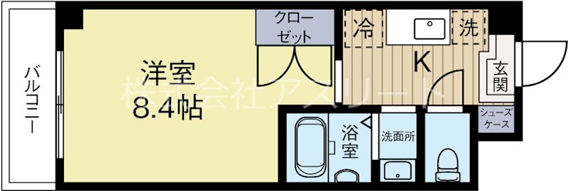 ミラベル博多 1106号室 間取り