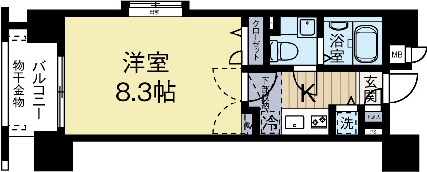 アクアシティ大手門 501号室 間取り
