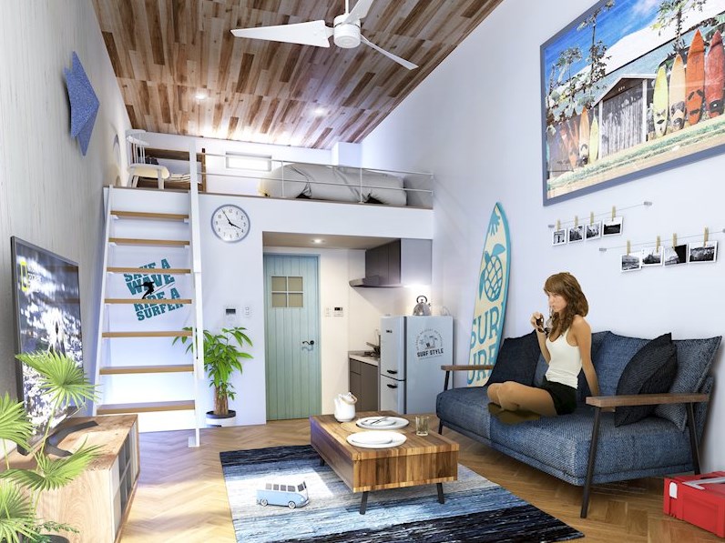 Calm筥松 リビング