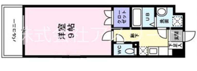 フェリエ博多 403号室 間取り