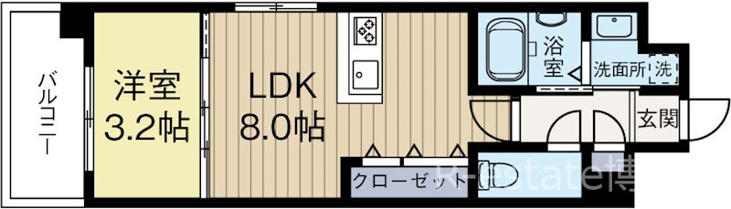 YSP県庁前 902号室 間取り