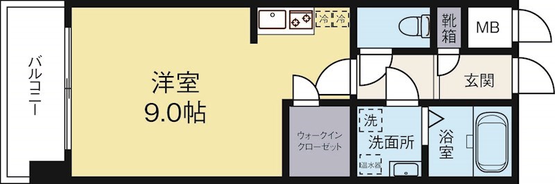 エクセレンシア天神 302号室 間取り