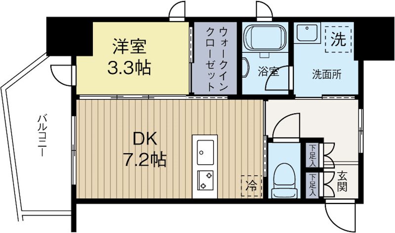 ラファセエスティエラ赤坂 504号室 間取り