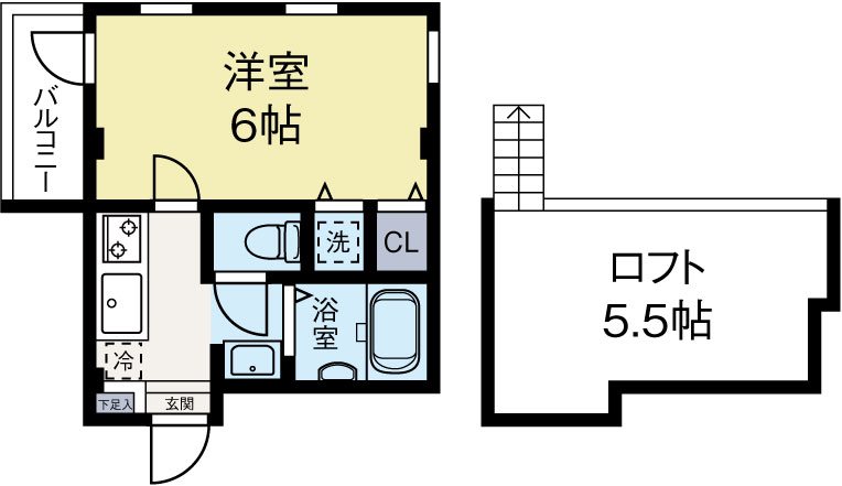 レガリータ天神東2 403号室 間取り