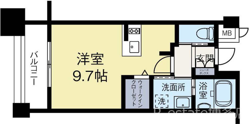 エンクレスト呉服町 906号室 間取り