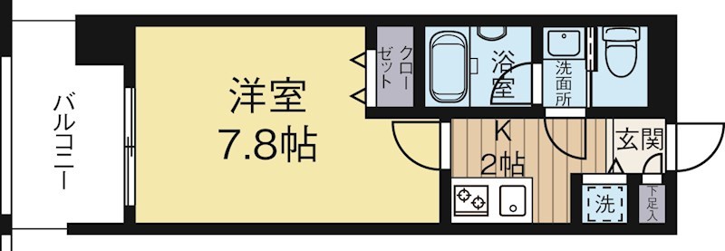 クリエ平尾 302号室 間取り