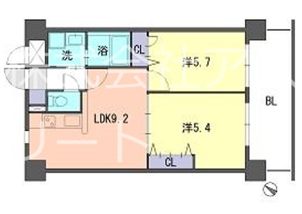 S-FORT福岡東 614号室 間取り