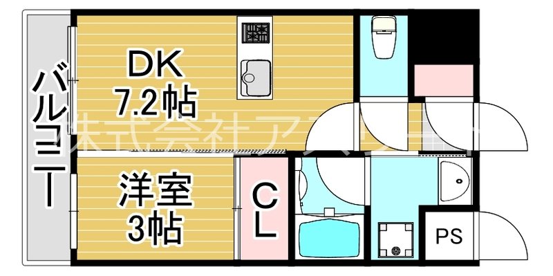 リアンシエルブルーJR香椎 604号室 間取り