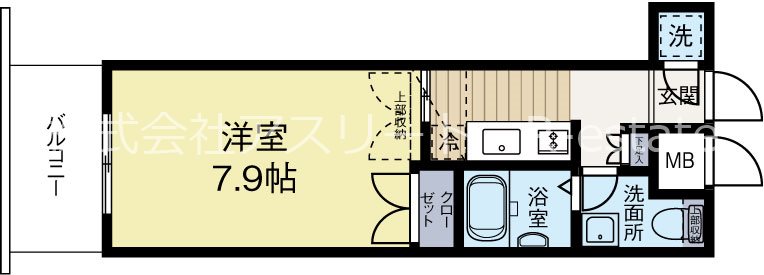 CLUBORIENTBLDNo.82EMPRESS 225号室 間取り