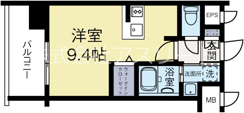 エンクレスト天神LINK 513号室 間取り