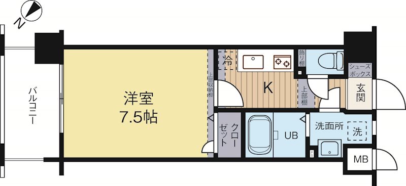 エンクレスト天神東3 405号室 間取り