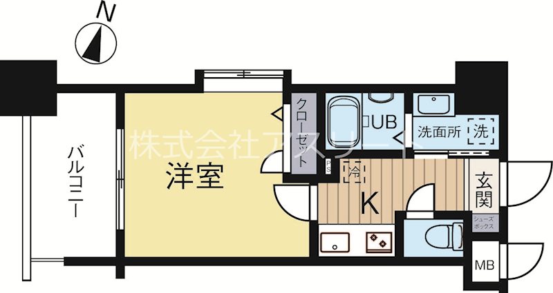 エンクレスト薬院3 901号室 間取り