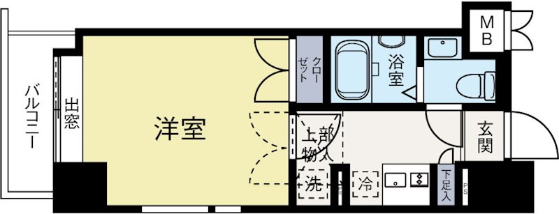 ロマネスク天神南第2 202号室 間取り
