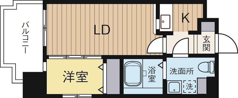 グランフォーレプライム箱崎 404号室 間取り